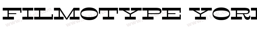 FILMOTYPE YORK字体转换